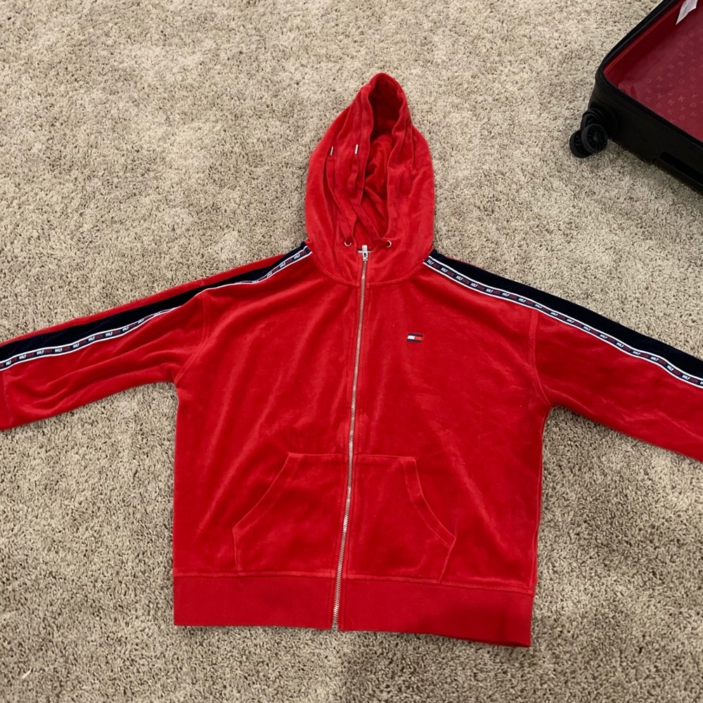 Tommy Hilfiger Velvet Jacket - Red